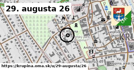 29. augusta 26, Krupina