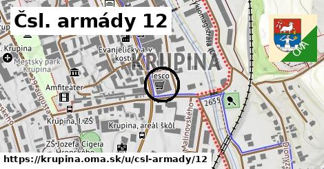 Čsl. armády 12, Krupina