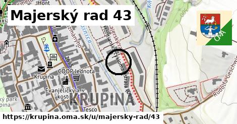 Majerský rad 43, Krupina