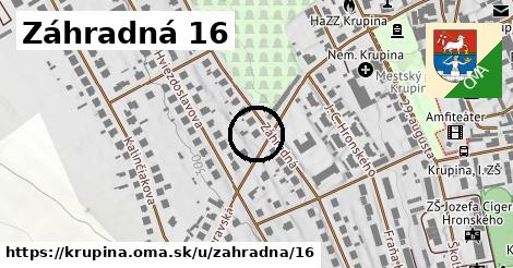 Záhradná 16, Krupina