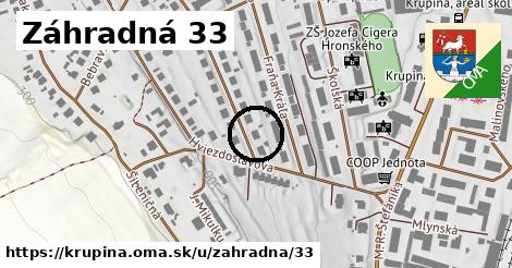 Záhradná 33, Krupina