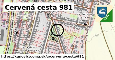 Červená cesta 981, Kunovice