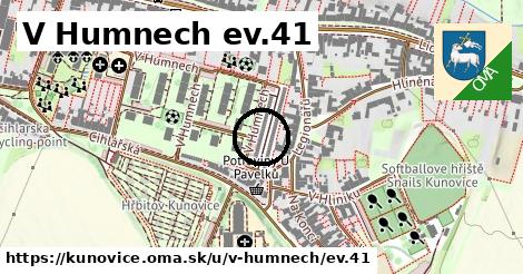 V Humnech ev.41, Kunovice