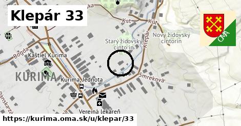 Klepár 33, Kurima