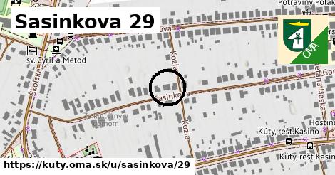 Sasinkova 29, Kúty