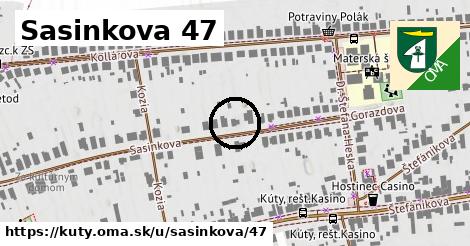 Sasinkova 47, Kúty