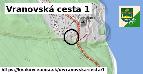 Vranovská cesta 1, Kvakovce