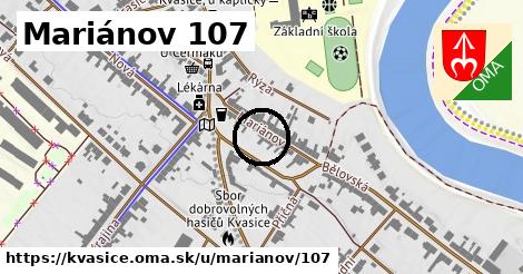 Mariánov 107, Kvasice
