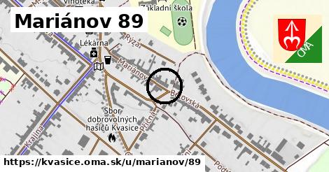 Mariánov 89, Kvasice