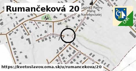 Rumančeková 20, Kvetoslavov