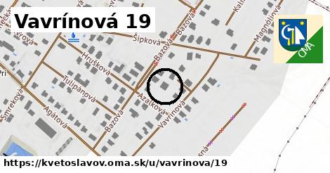 Vavrínová 19, Kvetoslavov