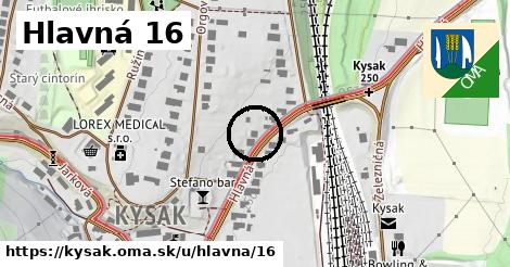 Hlavná 16, Kysak