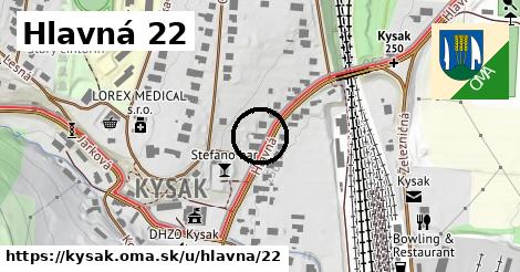 Hlavná 22, Kysak