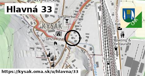Hlavná 33, Kysak