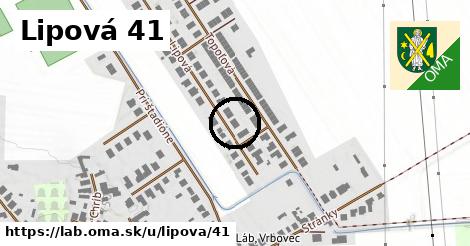 Lipová 41, Láb