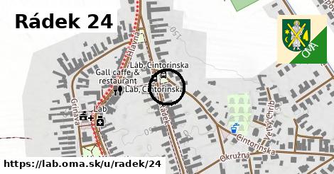 Rádek 24, Láb