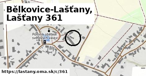 Bělkovice-Lašťany, Lašťany <span class="supisne">361</span>