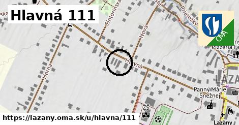 Hlavná 111, Lazany