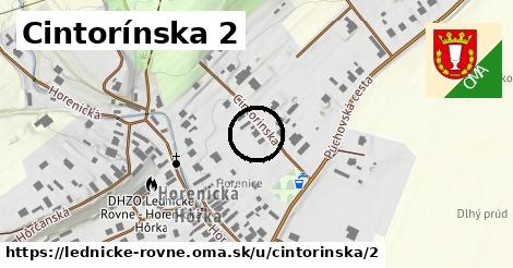 Cintorínska 2, Lednické Rovne