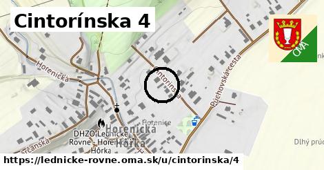 Cintorínska 4, Lednické Rovne