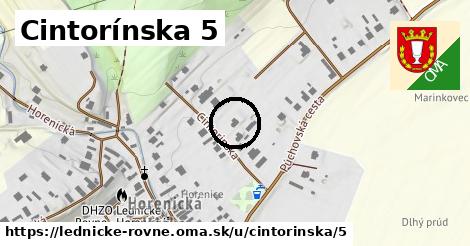 Cintorínska 5, Lednické Rovne