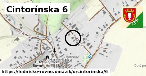 Cintorínska 6, Lednické Rovne