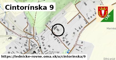 Cintorínska 9, Lednické Rovne