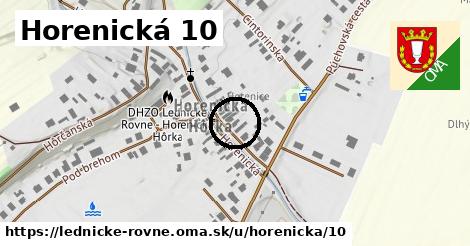 Horenická 10, Lednické Rovne