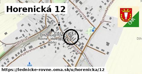 Horenická 12, Lednické Rovne