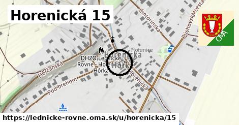 Horenická 15, Lednické Rovne