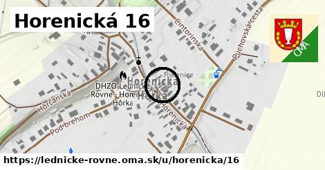 Horenická 16, Lednické Rovne