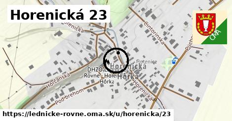 Horenická 23, Lednické Rovne