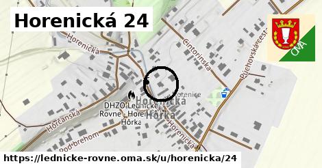 Horenická 24, Lednické Rovne