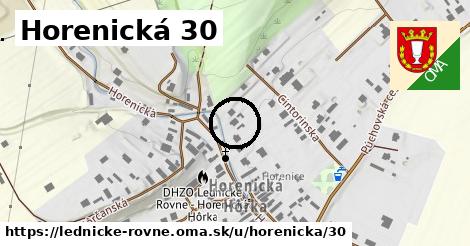 Horenická 30, Lednické Rovne