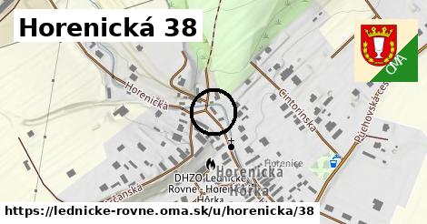 Horenická 38, Lednické Rovne