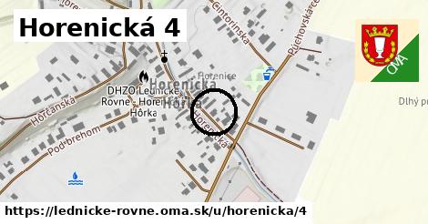 Horenická 4, Lednické Rovne