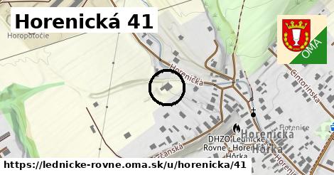 Horenická 41, Lednické Rovne