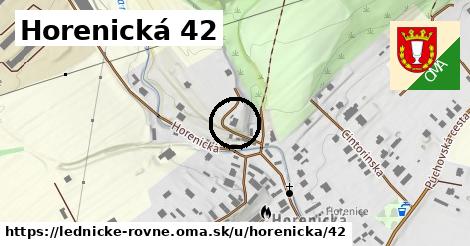 Horenická 42, Lednické Rovne