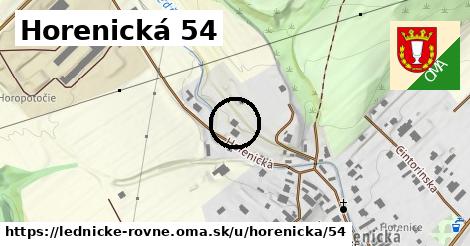 Horenická 54, Lednické Rovne