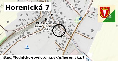 Horenická 7, Lednické Rovne