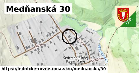 Medňanská 30, Lednické Rovne