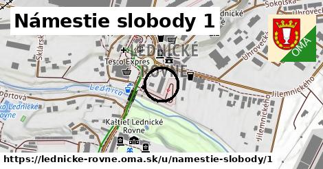 Námestie slobody 1, Lednické Rovne