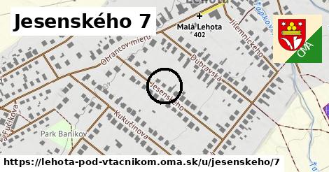 Jesenského 7, Lehota pod Vtáčnikom