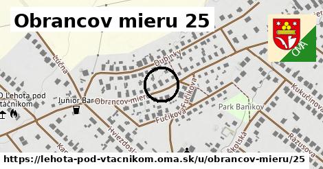 Obrancov mieru 25, Lehota pod Vtáčnikom