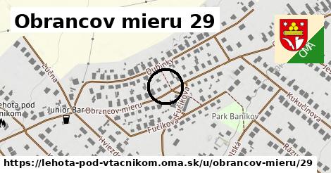 Obrancov mieru 29, Lehota pod Vtáčnikom