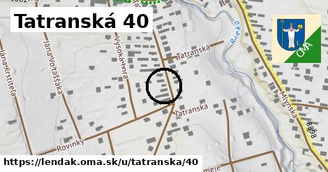 Tatranská 40, Lendak