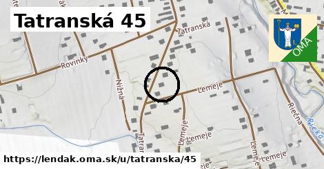 Tatranská 45, Lendak