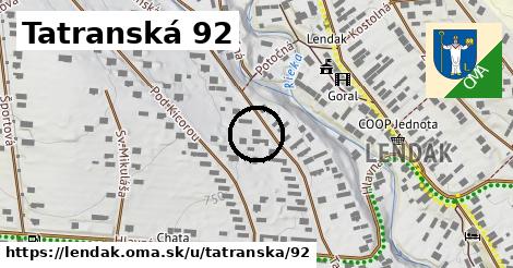 Tatranská 92, Lendak