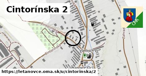 Cintorínska 2, Letanovce