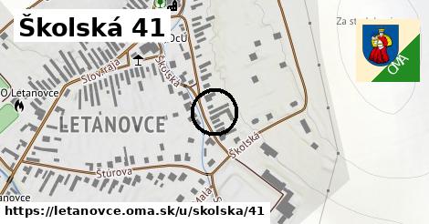 Školská 41, Letanovce